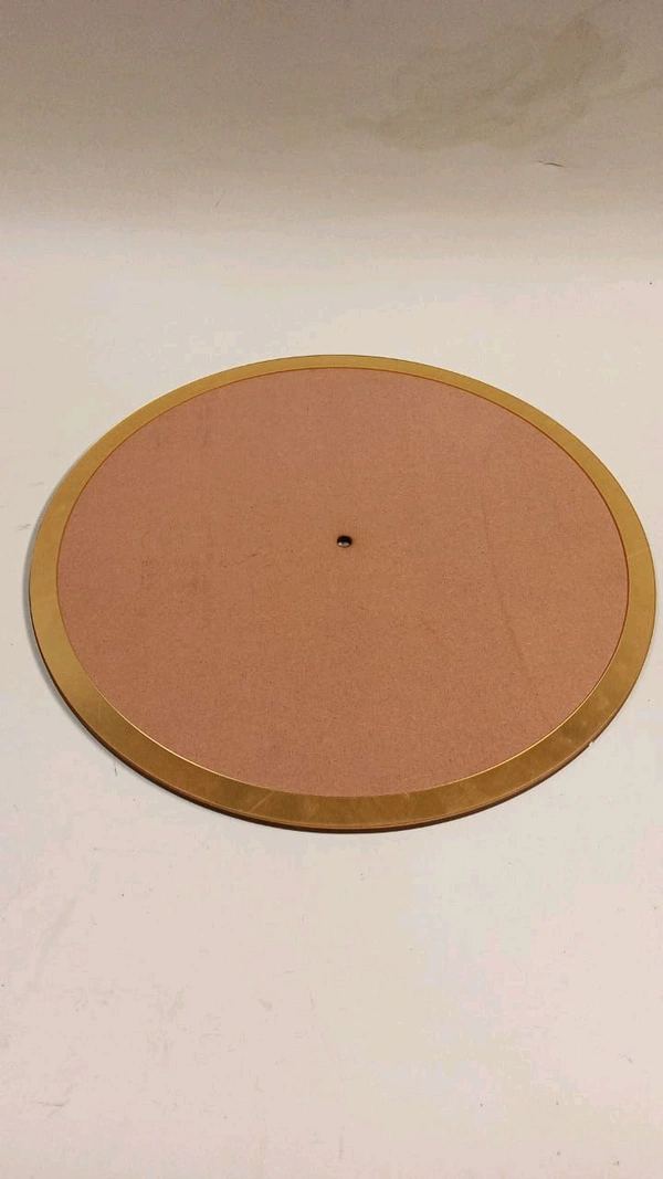 Golden Acrylic Border Clock - 15"