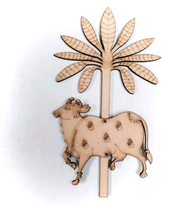 Pichwai Cow+Tree - 5"
