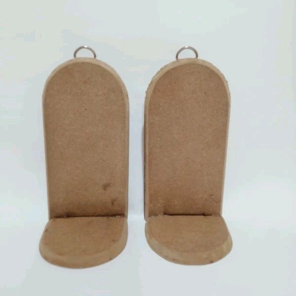 Floating Diya Stand Wall Decor  - 8/4/3", Pair