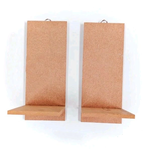 Floating Diya Stand Wall Decor  - 10/4/4", Pair