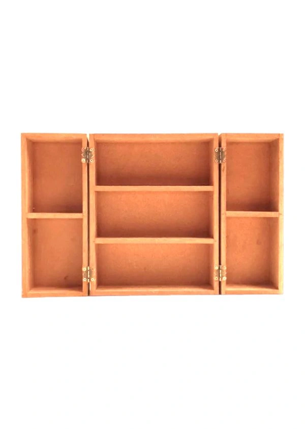 Miniature Doll House Almirah Foldable Shadow Box  - 10/8/3.5"