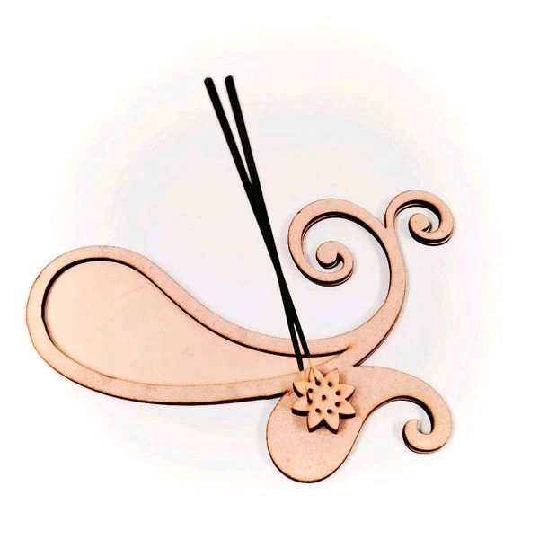 Paisley Incense Stick Holder-2 - 11/5.5"