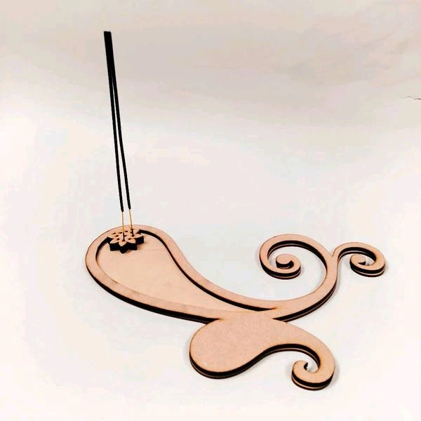 Paisley Incense Stick Holder-2 - 11/5.5"
