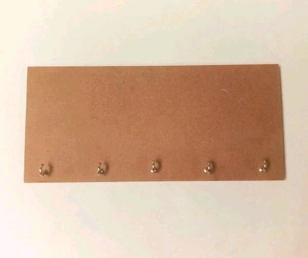 Rectangle Plain Keyholder  - 13/8", 6mm