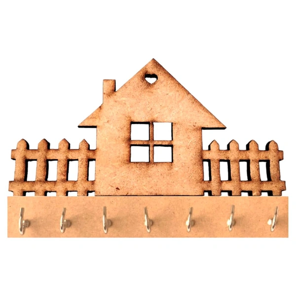 Hut & Fence Keyholder-15 - 12/7"