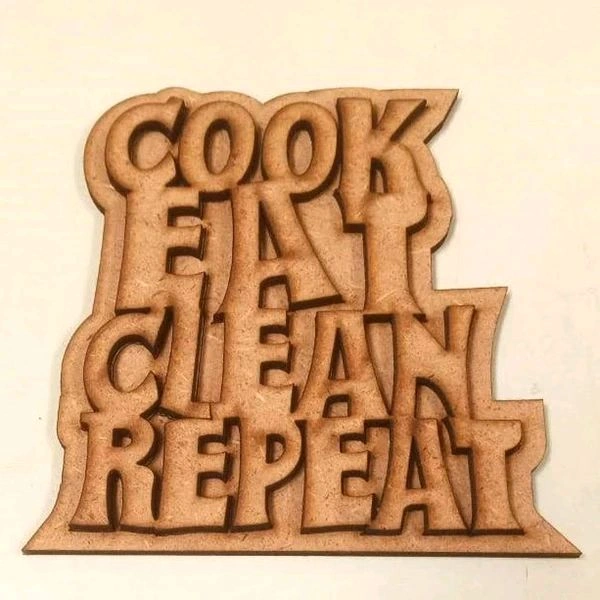 Cook Eat Clean Repeat Fridge Magnets 