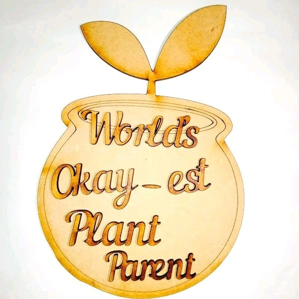 World's Okay-est Plant Parent Fridge Magnet 