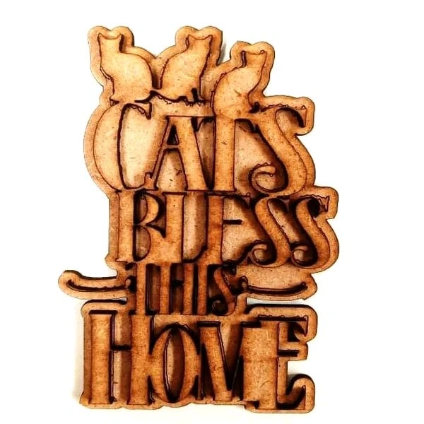 Cats Bless This Home Fridge Magnets 