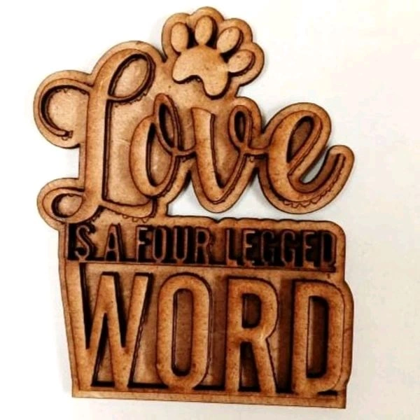 Love Is A Four Legged Word Fridge Magnets 