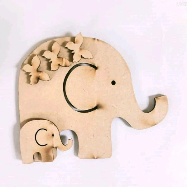 Cute Mumma & Baby Elephant Fridge Magnets 