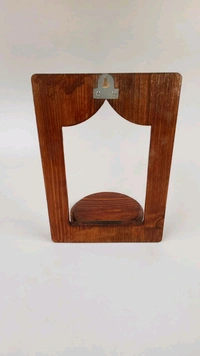 Pinewood Diya Stand - 10/7", Without Polish