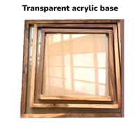 Teakwood Floating/ varmala  Frame  - 14/14"