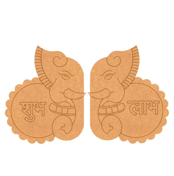 Premarked Ganesha Shubh labh - 4"