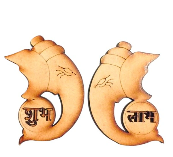 Premarked Ganesha Shubh labh - 4"