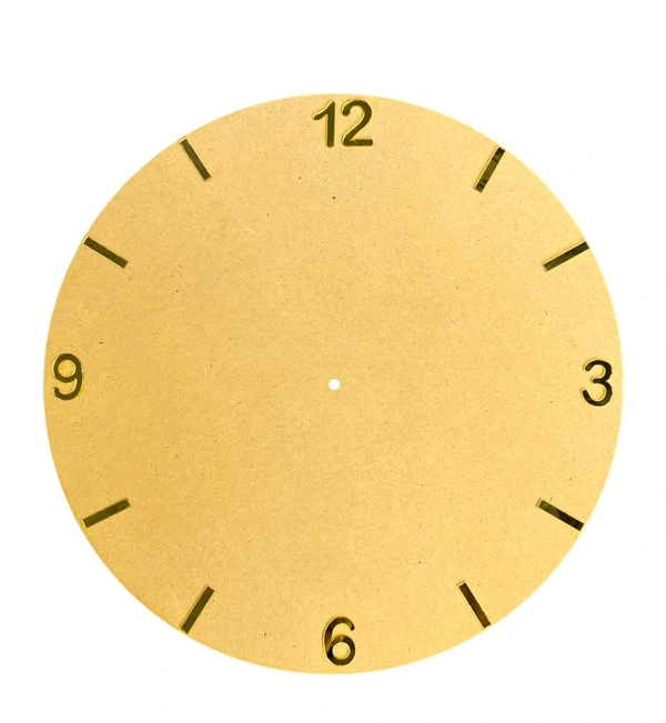 English Clock Number+8sticks  - 1.5", Mdf