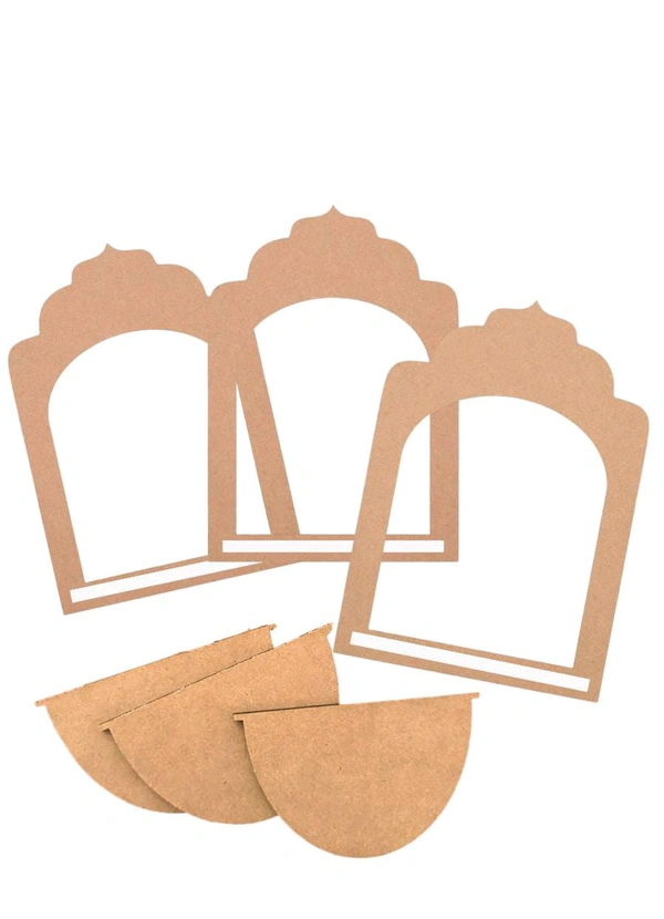 Jharokha Diya Stand -3pcs , Design-4