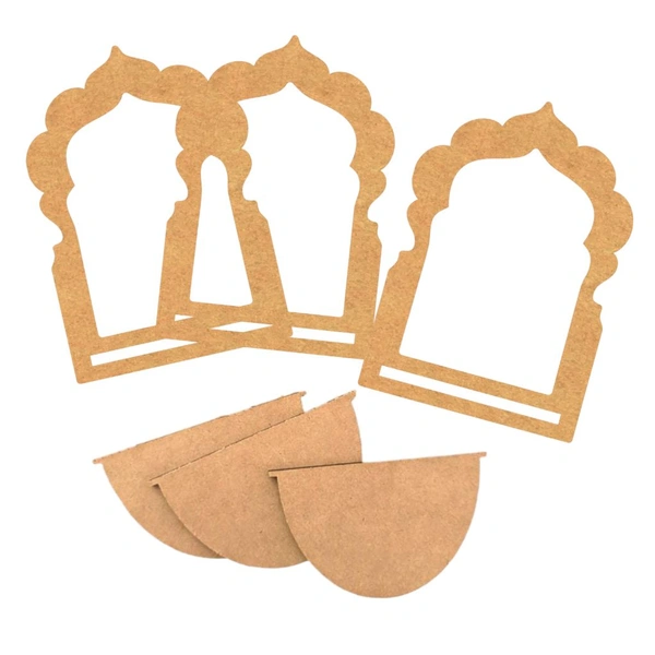 Jharokha Diya Stand -3pcs , Design-5