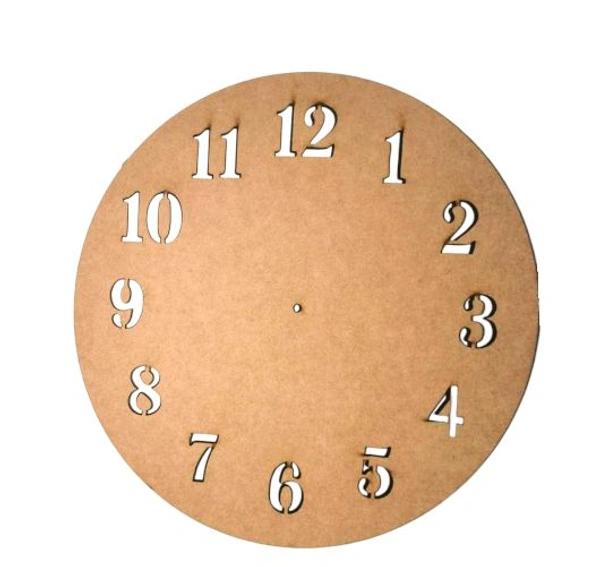 Number Cutting Clock - 12", 4mm
