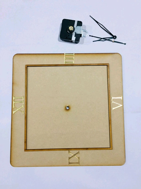 Square Mdf Clock - 12"