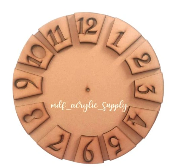 Mdf Clock Base  - 12"