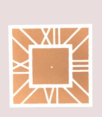 Mdf- Acrylic Clock  - 12"