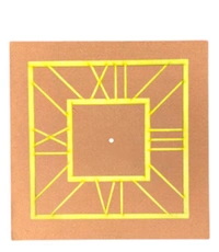 Mdf- Acrylic Clock  - 15"
