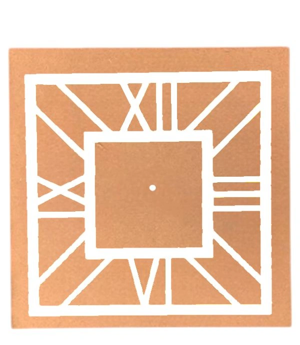 Mdf- Acrylic Clock  - 15"