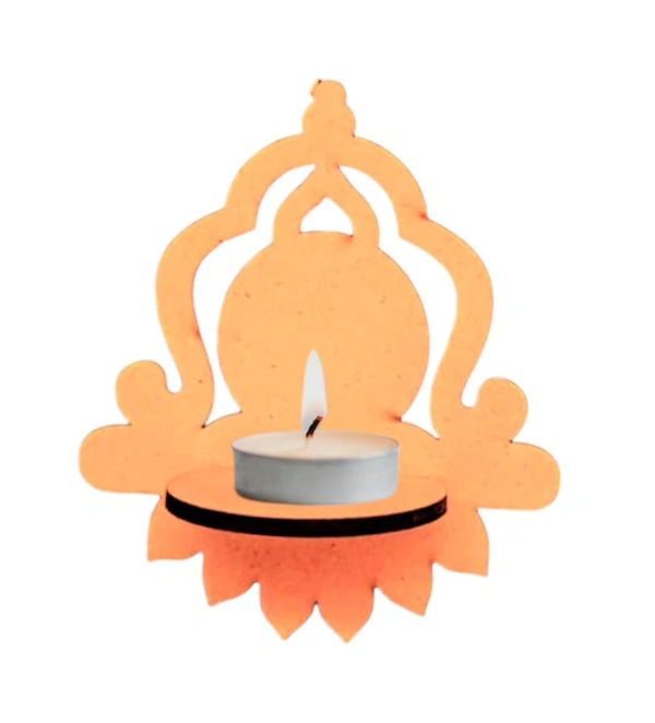 Traditional Diya Stand  - 6/6/3", Single