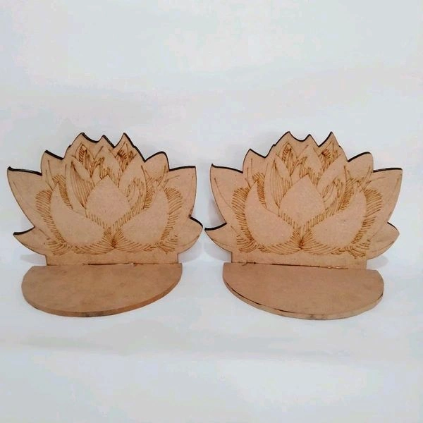 Lotus Diya Stand/ Wall Shelf  - 10/10/3"