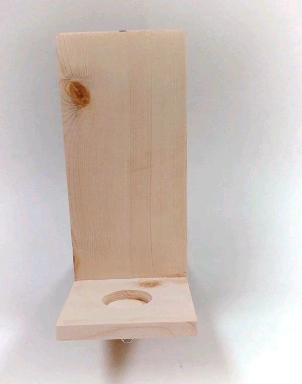 Pinewood Wall Diya Stand- Pair - 12/6/4"