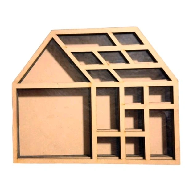 Hut Miniature Shadow box Bookshelf  - 8"