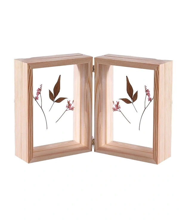 Pinewood Book Frame  - 12/9/1.5", Acrylic Base
