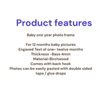 Birchwood Baby 1 Year Photo Frame  - A Year Of( Baby's Name)