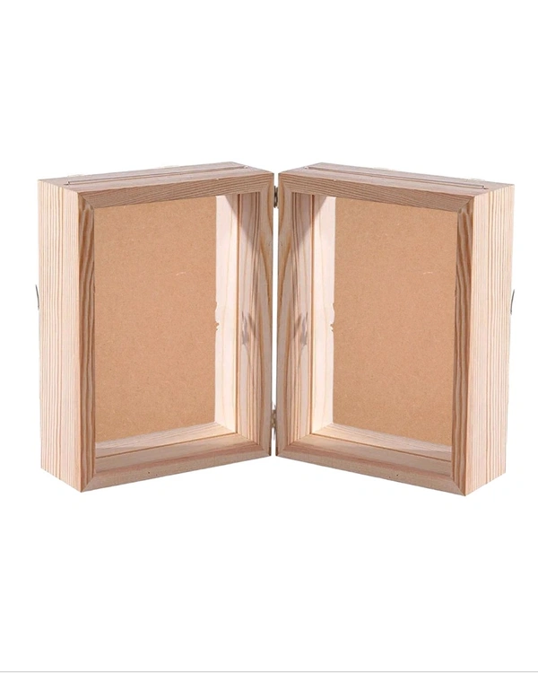 Pinewood Book Frame- Both Side Preservation  - 10/8/1.5", Mdf Base