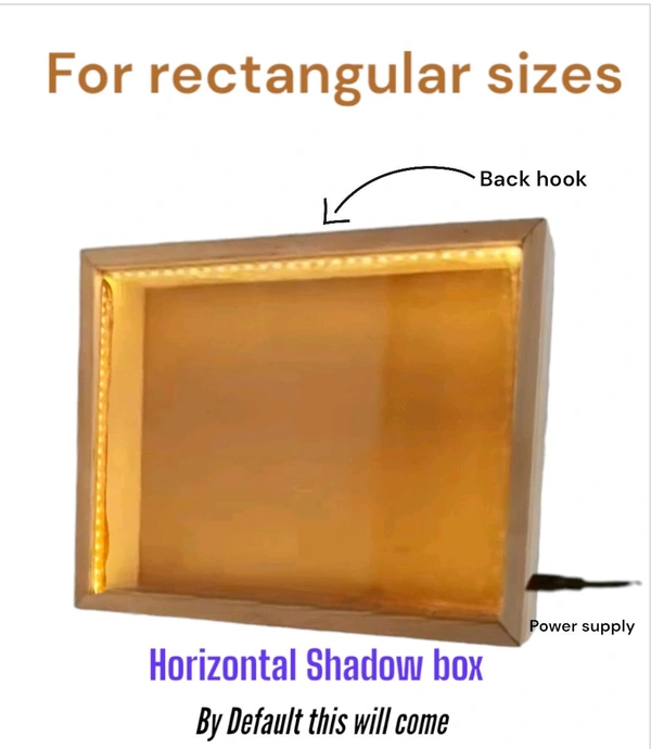 Mdf 4 Side LED Shadow Box -broad Border - 8/8/2"