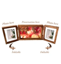 Sagwan/ Teakwood 3 Foldable Book Frame - 18/6" Total, Middle Frame Mdf Base, Teakwood