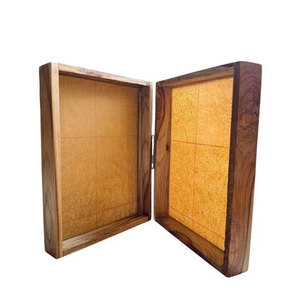 Teakwood Book Frame - 10/8/1.5", Both Side Mdf Base
