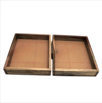 Teakwood Book Frame - 12/9/1.5", Both Side Mdf Base
