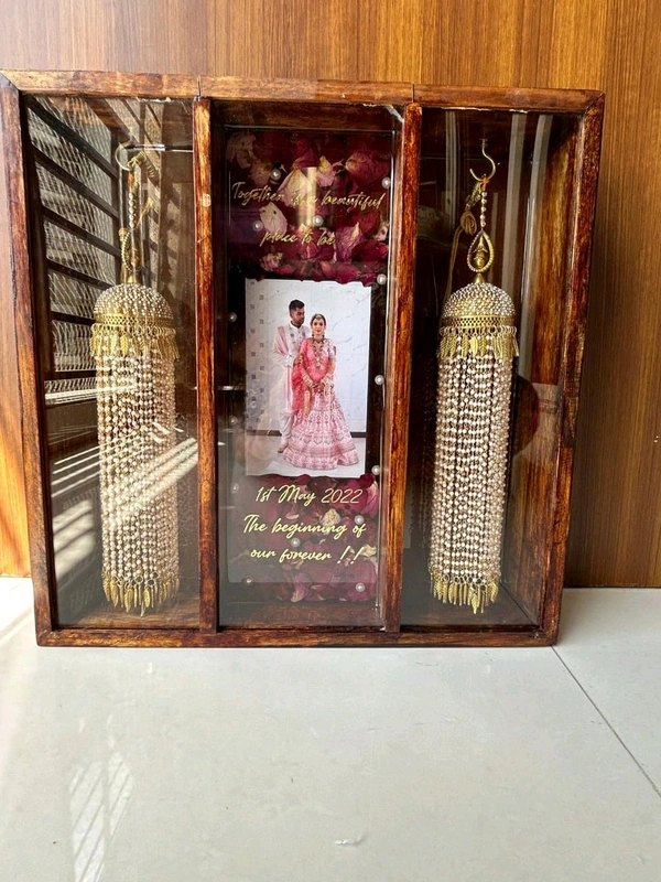 Kaleera , Varmala Preservation Teakwood Frame  - 16/12/3"Inches