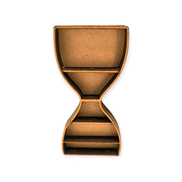 Sand Glass Miniature Bookshelf - 7 inch, 24 mm