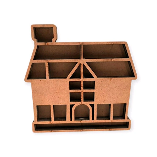 House/ Hut-3 Miniature Bookshelf - 12 inch, 24 mm