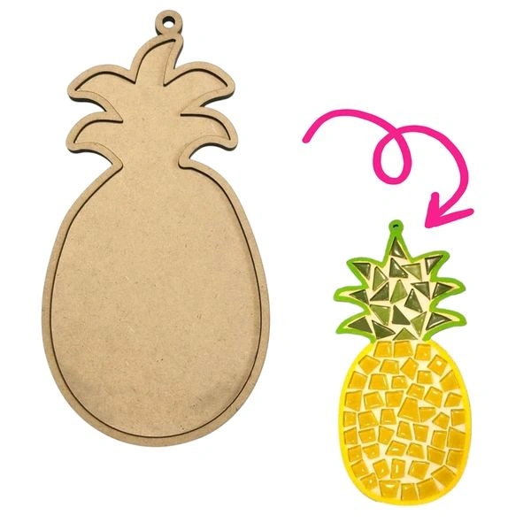 DIY PINEAPPLE -mosaic art - 18 inch, 4+6mm