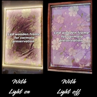 LED Teakwood Preservation Frame - Acrylic Base - 14/14/1"