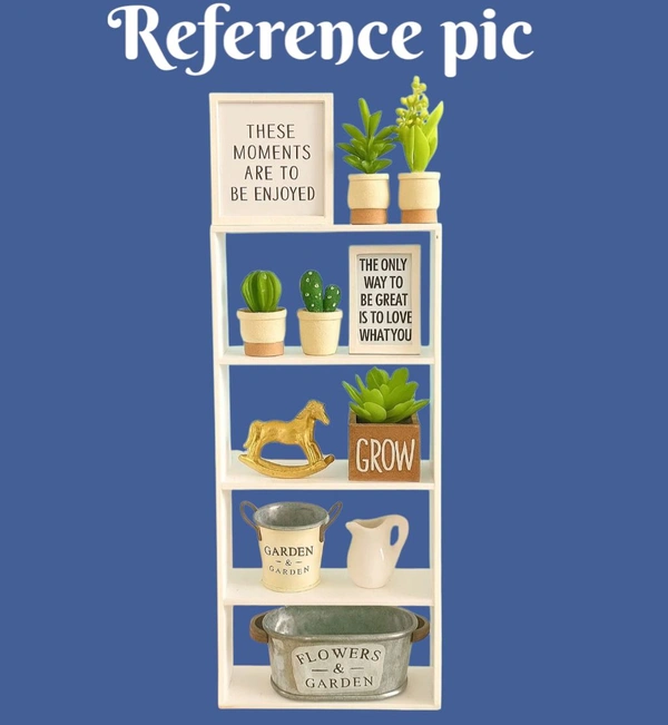 DIY Miniature Shelf / Rack- White Acrylic  - 1 Piece
