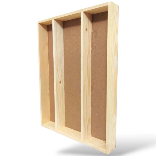 Long Varmala 3 Part Pinewood Preservation Frame - 18/14/2"
