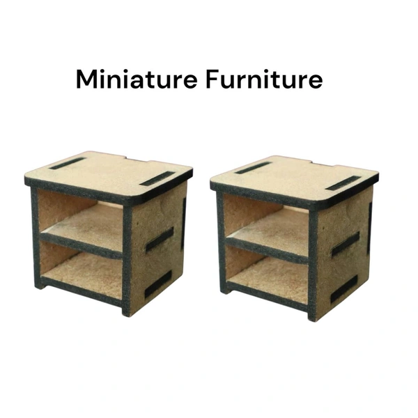 Miniature Bedside Table-4 Pcs