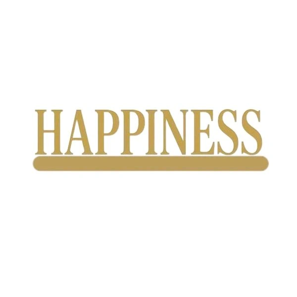 Miniature Texts - Happiness, Mdf, 10 Pc