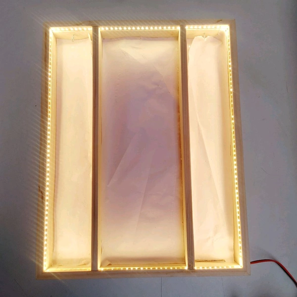 Pinewood LED 3 Part Frame  - 18/14/2inch, Transparent Acrylic Base