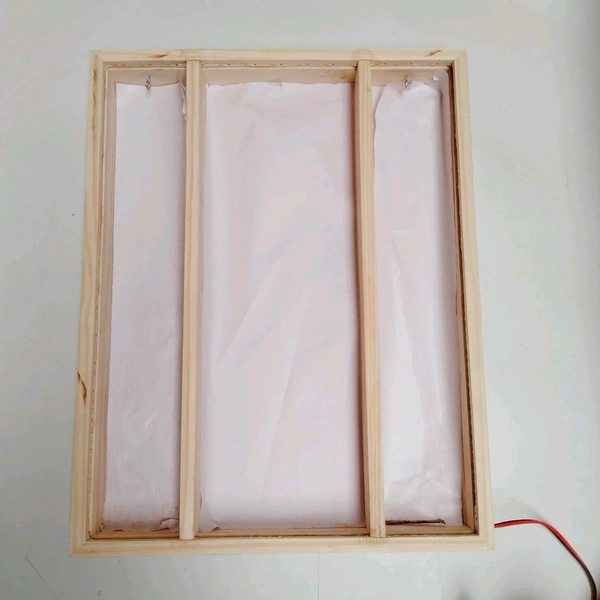 Pinewood LED 3 Part Frame  - 24/18/2inch, Mdf Base