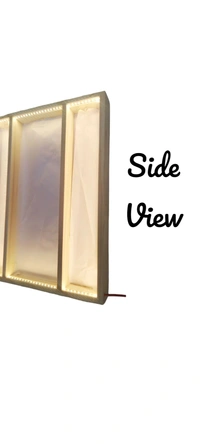 Pinewood LED 3 Part Frame  - 24/18/2inch, Mdf Base